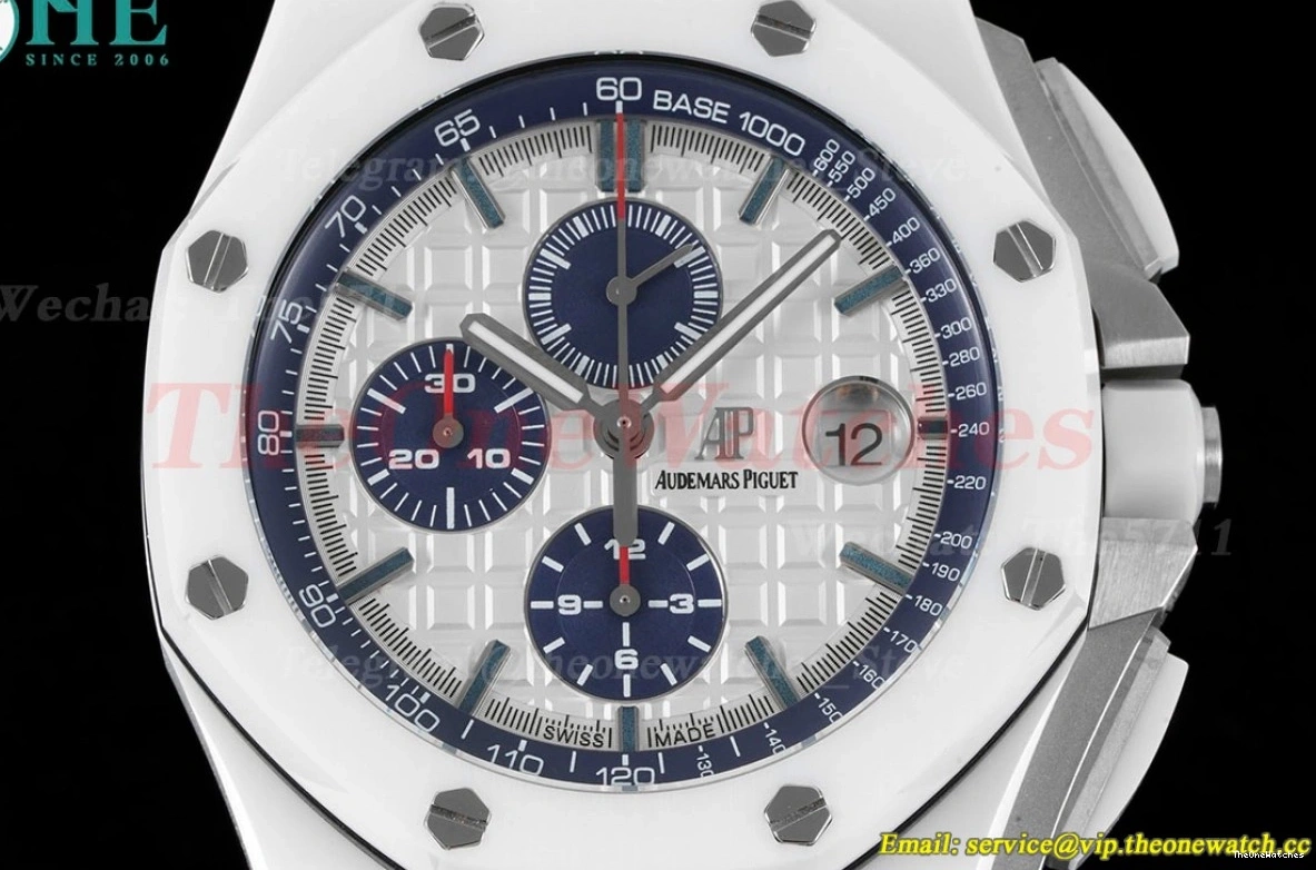 Ceramic Offshore White A3126 RU APF 44mm Oak Royal Stk 0509